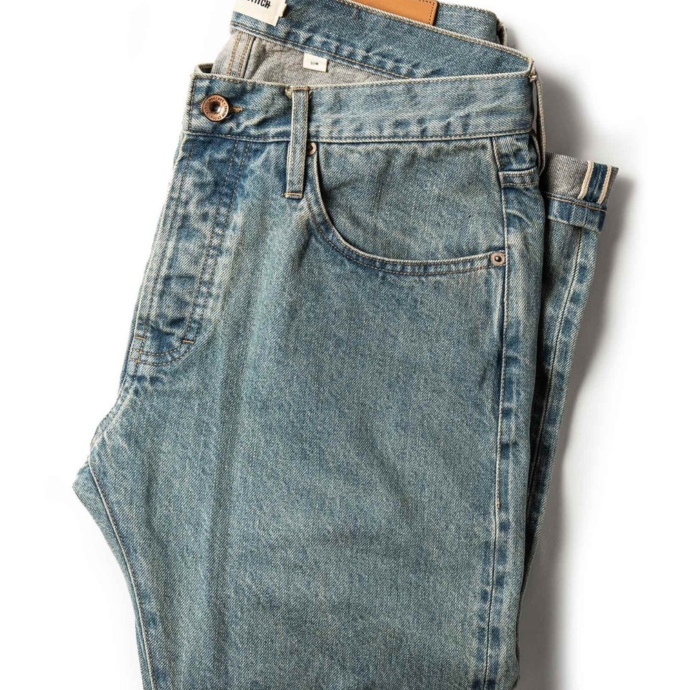 Taylor Stitch "The Slim Jean" in 24-Month Wash Japanese Selvage